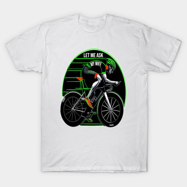 Spousal Approval Cyclist: Love and Light T-Shirt by maknatess